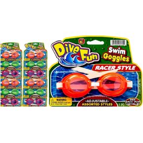 2GoodShop Goggles Swim Dive Set (Pack of 12) Summer Pool & Sea Underwater Goggle 1170-12