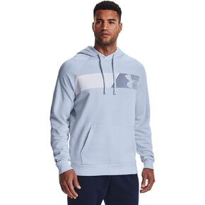 Under Armour - Mens Rival Graphic Hd Fleece Top, Color Oxford Blue/Bauhaus Blue (706), Size: X-Large x Tall