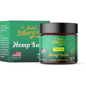 AUNT MARY'S Hemp 500 Mg Regular Strength Soothe Discomfort in Joints, Elbows, Back, Neck, Hands, and Knees - 2 Fl Oz- Made in USA