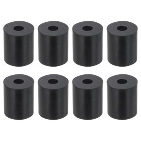 uxcell 8Pcs 1-1/8" OD x 3/8" ID x 1-3/8" Thick Round Rubber Washers Flat Rubber Spacer Bushing for Home Appliances Cars Boat Accessories