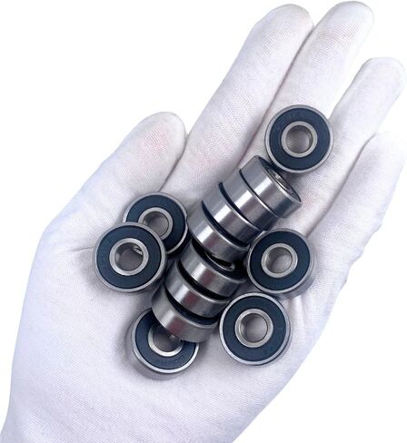 608 2RS محامل، 20 حزمة 608 محمل، 8x22x7 مم RS محمل كروي ختم الشحوم محامل لوح التزلج، مزدوج مطاطي مختوم مصغر كرة أخدود عميقة in Saudi Arabia