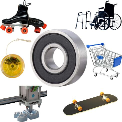 608 2RS محامل، 20 حزمة 608 محمل، 8x22x7 مم RS محمل كروي ختم الشحوم محامل لوح التزلج، مزدوج مطاطي مختوم مصغر كرة أخدود عميقة in Saudi Arabia