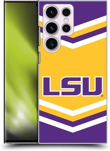 Head Case Designs Officially Licensed Louisiana State University LSU Tiger Graphics 1 Hard Back Case Compatible with Samsung Galaxy S23 Ultra 5G in Kuwait