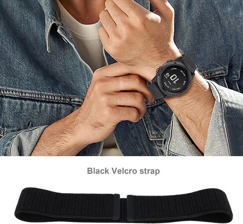 Create idea 26mm Hook & Loop Nylon Watch Strap Sport Wrist Band Compatible with Fenix 5S/Fenix 5S Plus/Fenix 6S/Fenix 6S Pro for 160~230mm Wrist Circumference in Saudi Arabia