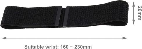 Create idea 26mm Hook & Loop Nylon Watch Strap Sport Wrist Band Compatible with Fenix 5S/Fenix 5S Plus/Fenix 6S/Fenix 6S Pro for 160~230mm Wrist Circumference in Saudi Arabia