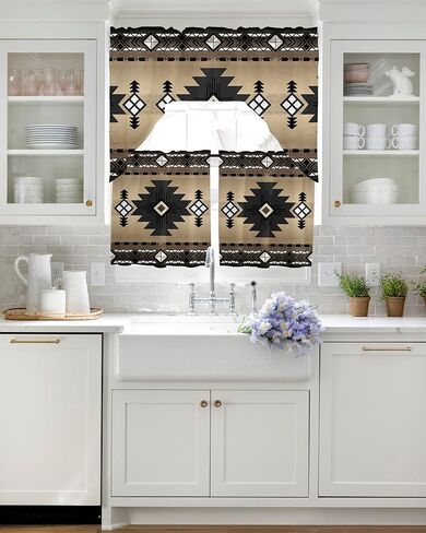 Summer Lemon Swag Kitchen Curtain Sets with Valance, 3 Pieces Rod Pocket Curtain Drapes for Bedroom Living Room Bathroom Cafe Windows, Cute Gnomes Fruit Country French 56''x36'' & 36''x27.5''x2Panels in Kuwait