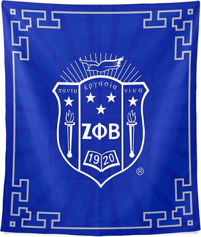 BBGreek Zeta Phi Beta Sorority Paraphernalia - The Finer Woman - Wall Tapestry - Home Decor - Great for Meeting Backdrops - Official Vendor in Saudi Arabia