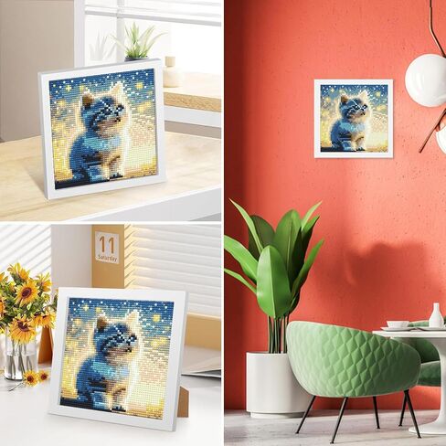 UMOART Framed Dragon Diamond Painting Kits for Kids Adults, Cartoon Diamond Art Kits, Dragon Diamond Painting Easy Gem Art Kit with Beautiful Package for Gifts Home Decor(7x7inch) in Saudi Arabia