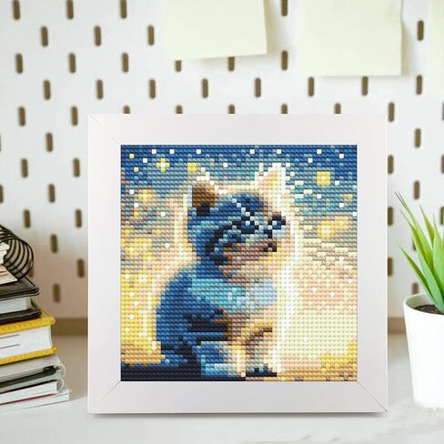 UMOART Framed Dragon Diamond Painting Kits for Kids Adults, Cartoon Diamond Art Kits, Dragon Diamond Painting Easy Gem Art Kit with Beautiful Package for Gifts Home Decor(7x7inch) in Saudi Arabia