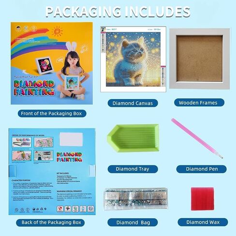 UMOART Framed Dragon Diamond Painting Kits for Kids Adults, Cartoon Diamond Art Kits, Dragon Diamond Painting Easy Gem Art Kit with Beautiful Package for Gifts Home Decor(7x7inch) in Saudi Arabia