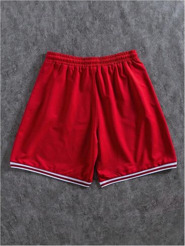Milumia Men's Letter Print Drawstring Sports Shorts Basketball Track Shorts in Saudi Arabia