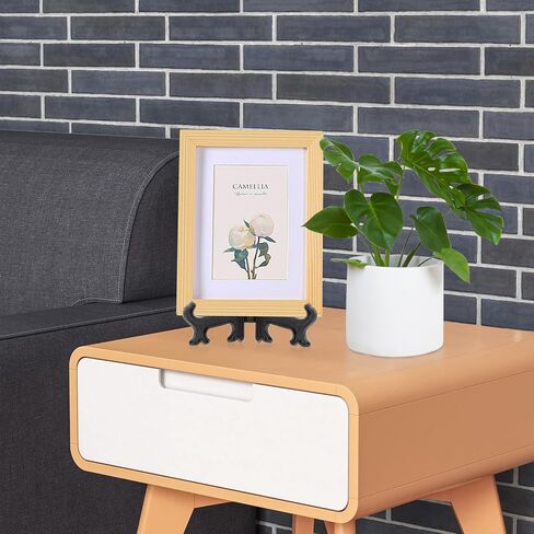 2pcs Clear Acrylic Easels Plastic Plate Stands Holders Small Fold Display Stand Picture Frame Photo Artwork Home Decoration - 7 Inch in Kuwait