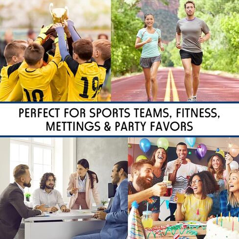 48 قطعة من زجاجات المياه الرياضية القابلة للضغط، 20 أونصة، زجاجة رياضية قابلة لإعادة الاستخدام، خالية من زجاجات المياه البلاستيكية BPA مع فوهة دفع/سحب سهلة الفتح مانعة للتسرب للدراجة، فارغة DIY، أسود (غطاء أزرق) in Kuwait