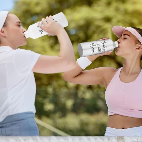 Amyhill 10 قطع من هدايا تقدير الموظفين، زجاجة مياه شكرًا لك، 25oz، أفضل فريق على الإطلاق، زجاجة مياه من الألومنيوم خفيفة الوزن ومضادة للتسرب مع غطاء لصالة الألعاب الرياضية والتخييم والمشي لمسافات طويلة (النمط الكلاسيكي) in Kuwait