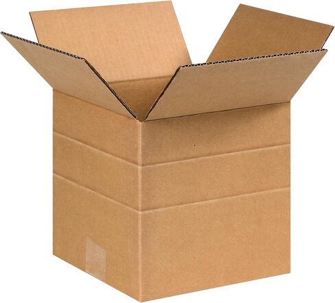 BOX USA 15 Pack of Heavy-Duty Double Wall Corrugated Cardboard Boxes, 8" L x 8" W x 8" H, Kraft, Shipping, Packing and Moving in Saudi Arabia