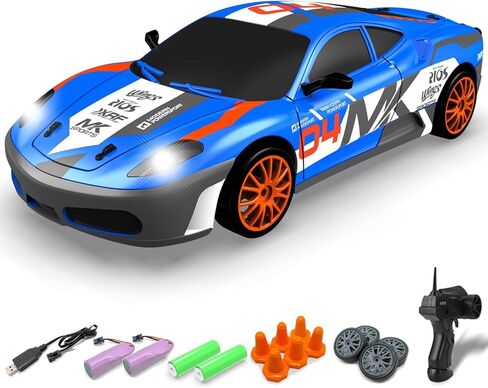 RACENT RC Drift Car - 1:14 Scale 4WD 15MPH Fasr Remote Control Toy for Boys Kids Adults with Drifting & Racing Tires, 2 Rechargeable Batteries (Pink) in Kuwait