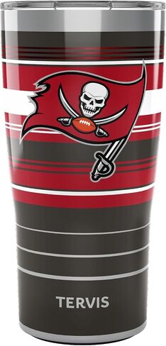 Tervis Traveler NFL Tampa Bay Buccaneers - Hype Stripes Triple Insulated Insulated Tumbler Travel Cup Keeps Drinks Cold & Hot, 20oz, Stainless Steel in Saudi Arabia