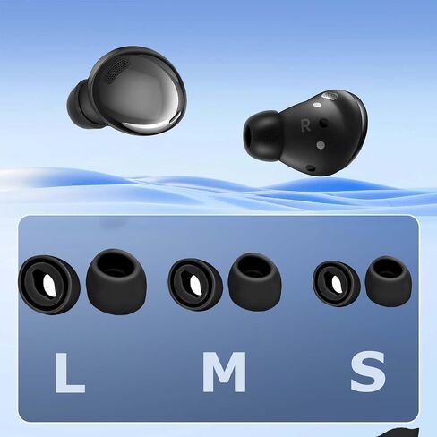 Silicone Replacement Ear Tips Compatible with Samung Galaxy Buds Pro Wireless Earbuds,Clean Kit with 2 Soft Brush and 1 Cleaning Putty, Anti-Slip Eartips,Fit in The Charging Case,(S/M/L),Violet in Saudi Arabia
