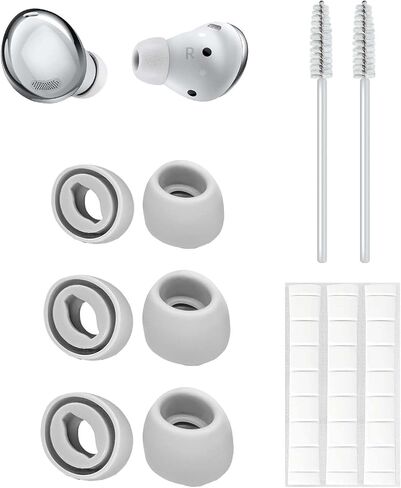 Silicone Replacement Ear Tips Compatible with Samung Galaxy Buds Pro Wireless Earbuds,Clean Kit with 2 Soft Brush and 1 Cleaning Putty, Anti-Slip Eartips,Fit in The Charging Case,(S/M/L),Violet in Saudi Arabia