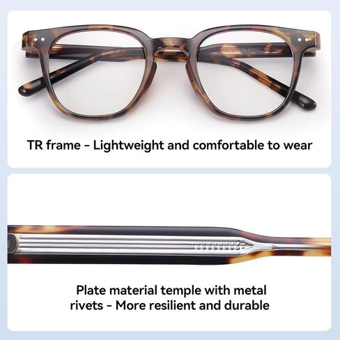 Dollger Square Blue Light Blocking Glasses Women Men Computer Eyeglasses Fashion Light Weight TR90 Blue Light Glasses in Saudi Arabia