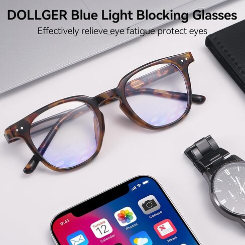 Dollger Square Blue Light Blocking Glasses Women Men Computer Eyeglasses Fashion Light Weight TR90 Blue Light Glasses in Saudi Arabia