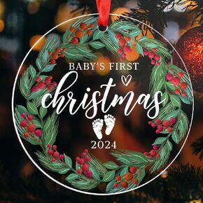 زينة عيد الميلاد الأولى للطفل 2024، زينة عيد الميلاد الأولى للأطفال، زينة عيد الميلاد الأولى للأطفال 2024، زينة شجرة عيد الميلاد الأولى للأطفال من الأكريليك in Kuwait