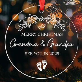 Baby First Christmas Ornament 2024, My First Christmas Ornament, Babys 1st Christmas Ornament 2024, Acrylic Baby's First Christmas Tree Decorations