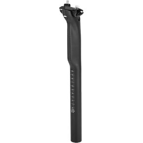 1 Pc Universal Bike Seat Posts 30.8x350mm Bike Saddle Post Seat Tube Carbon Fiber Pattern Matte Black Carbon Fiber