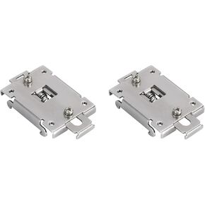 2PCS 35MM DIN Rail Mounting Clip for Solid State Relay Stainless Steel Easy to Install, with Mounting Screws, for Single Phase