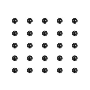 HARFINGTON 60pcs Silicon Nitride Balls 2.5mm Diameter G5 Precision Ball for Bearings, Black