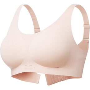 Momcozy Seamless Bra for Women, Comfort Soft Support Bra, Wireless Full-Coverage Everyday Bra Invisible Bralette