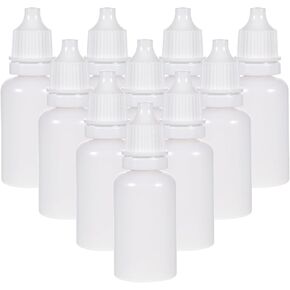 YOKIVE 20 Pcs Dropper Bottle, Empty Plastic Squeezable Dropper, Refillable, Great for Essential Oils, Liquids, Glue (Red, 30ml)