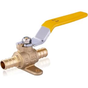 PEX Ball Valve with Drop Ear,1/2-Inch PEX Full Port Shut-off Valve(10Pack,Blue Handle)