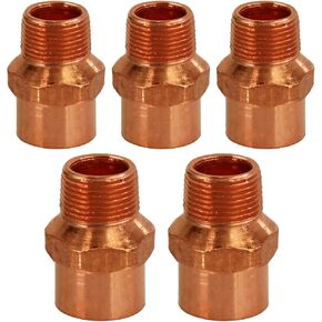 DDNA0340-5 Supply Giant DDNA0340-5 3/4" MIP x 1/2" Sweat Copper Reducing Male Adapter Fitting