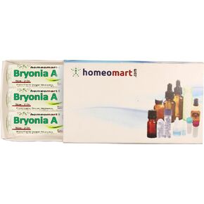 Bryonia Alba Homeopathy Pellets (Pills) 30C Potency, Pack of 3