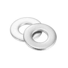 uxcell 100Pcs #10 Flat Washer, 304 Stainless Steel 0.219" ID x 0.5" OD x 0.049" Thick for Bolt Screw, Factories Repair, Kitchens, Shops, and Outdoor Construction, Silver