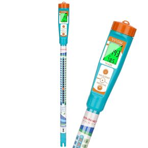 Truncheon EC PPM Nutrient Meter for Hydroponic, Conductivity Tester Stick for Hydroponics Growing PPM Measuring Tool (EC, PPM 500, PPM 700, CF, Temp) for Nutrient Reservoir, Aquaponics, DWC