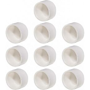 2pcs White PVC Pipe End Cap Plug Adapter Pipe Fittings Slip (Socket) SCH40 Easy to Install, and High Tensile for Home or Industrial Use Plumber Accessories (pack of 2) (2")