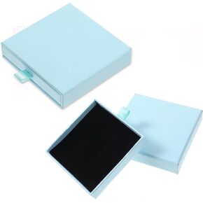 2Pcs Jewelry Gift Box Cardboard Jewelry Boxes 3.1x3.1x0.7 Inch Small Gift Boxes Bracelet Gift Box Necklace Gift Box Small Square Jewelry Gift Box for Bracelets Necklaces Earrings Ring Jewelry Gift