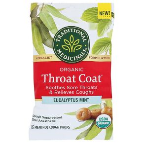 Traditional Medicinals Eucalyptus Mint Lozenges, 16 Pieces (Pack Of 12)