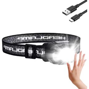 Rechargeable Super Bright LED Headlamps - Mechanical Rotational Zoom, 90°Angle Adjustable, USB Head Lamp with Power Bank - High Lumen - Waterproof for Camping, Hiking, Fishing