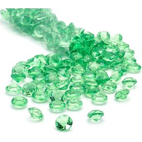 Royal Imports Acrylic Diamonds Gemstones, Crystals Rocks, Vase Fillers Party Table Scatter Wedding Banquet Event Party Crafts - 1 LB (approx 200 gems) - Aqua