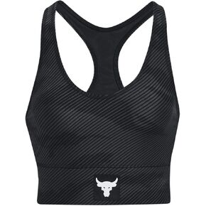 Under Armour Women's Project Rock HeatGear Sports Bra XS Black
