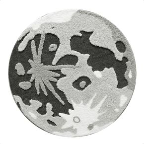 Cute Blue Area Rug, Funny Clouds Area Mats, Shaggy High Pile Non Slip Soft Absorbent Washable, Bedroom Bedside Bathroom Kids Gaming Nursery Room Rugs Home Decor Rug (Clouds, 40" x 40")