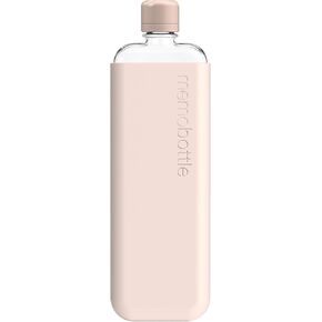memobottle A7 (Sea Mist) Bundle - 6oz (180ml) - Bottle, silicone sleeve & lid | Compact Flat Bottle for Bags & Pockets | BPA Free Tritan | Modern & Minimalist | For Gym, Work & Travel