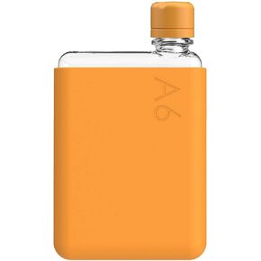 حزمة memobottle A7 (رذاذ البحر) - 6 أونصة (180 مل) - زجاجة وغطاء وغطاء من السيليكون | زجاجة مسطحة مدمجة للحقائب والجيوب | تريتان خالي من مادة BPA | حديثة وبسيطة | للصالة الرياضية والعمل والسفر in Kuwait