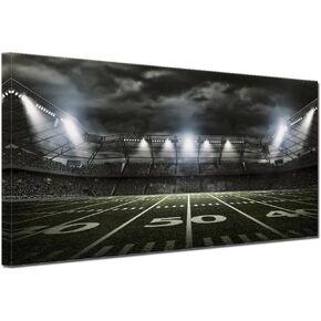 TAOMI PNC Park Skyline Landscape Kids Room Canvas Wall Art for Boy Bedroom Gym Baseball Field USA Sport Artwork Print Home Office Wall Décor Frame 12x16in House Dormitory
