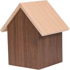 ساعة منبه رقمية خشبية من DECHOUS، ساعة رقمية لسطح المكتب من الخشب الريفي، ساعة رقمية على شكل منزل صغير، ساعة منبه LED لمكتب غرفة النوم in Kuwait