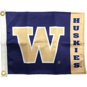 NCAA Washington Huskies Boat/Golf Cart Flag