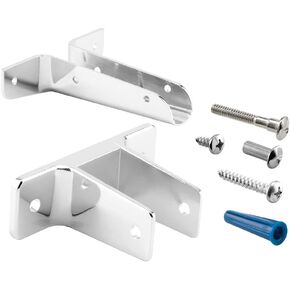 Sentry Supply 656-6947 Wing Urinal Bracket, 1-1/4 In. x 6 In., Zamak, Chrome Plated Finish (Single Pack)